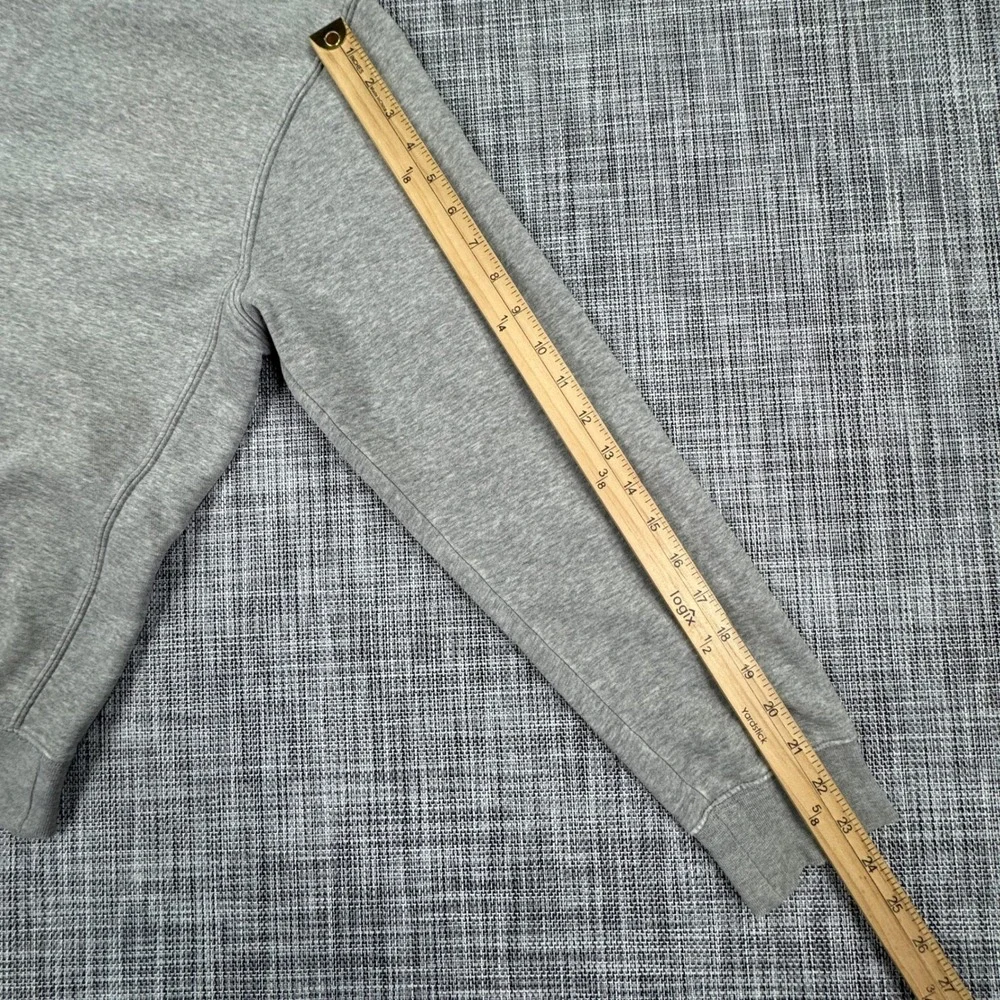 Nike Men's Small Gray Full Zip Fleece Hoodie Embroidered Swoosh Sportswear